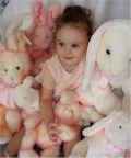Baby with Bunnies