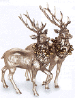 Stags with Bell Wreath