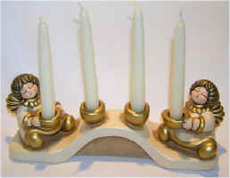 Arc Angel Candleholder - champagne