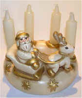 Santa Candle Carona - champagne