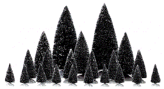 21pce bristle pine tree set - 34968